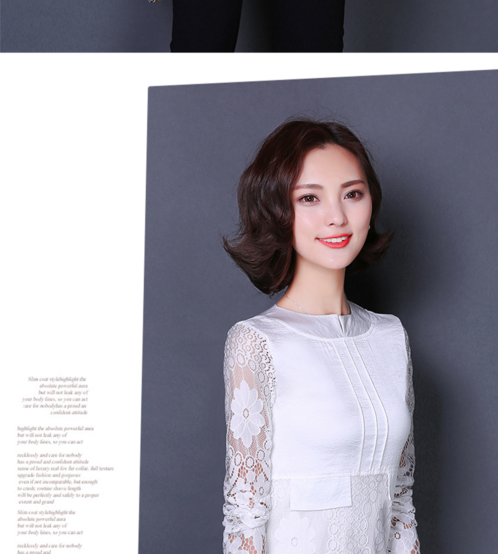 施莎2016春夏女装新款日韩时尚百搭夏装蕾丝雪纺衫 花色 L