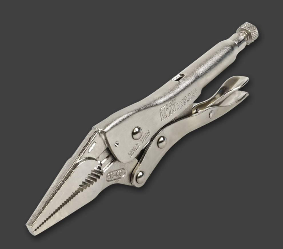 hanson工业级多功能大力钳平口圆口c型进口大力钳维修工具制冷铜管