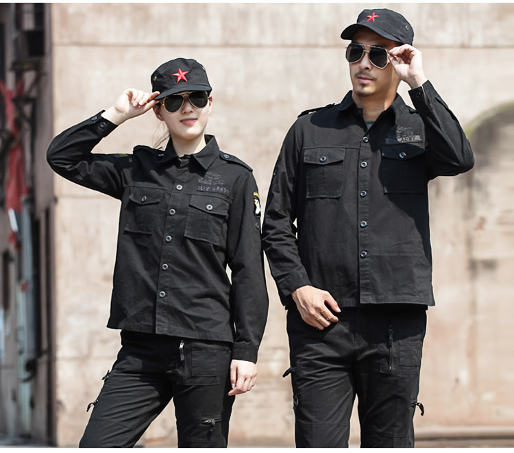 春秋纯棉军装套装 迷彩服男女套装作训服战术服军迷