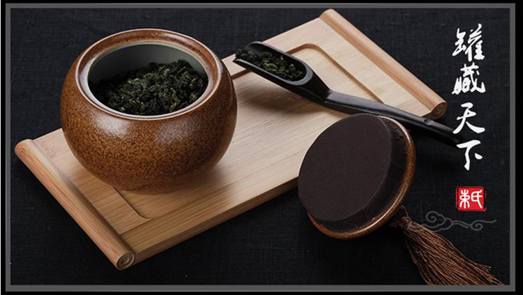 
                                        束氏 陶瓷茶叶罐 密封小茶叶罐茶叶盒精致复古茶罐茶缸茶盒便携旅行茶叶罐 蓝白(限量100个)040286                