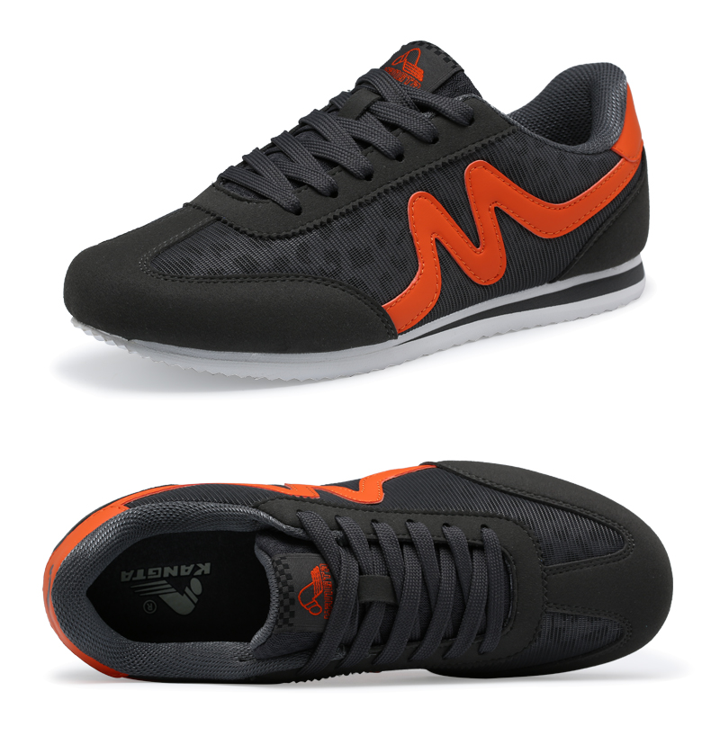 康踏2016运动休闲跑步鞋男鞋 潮流百搭慢跑鞋 黑色 44