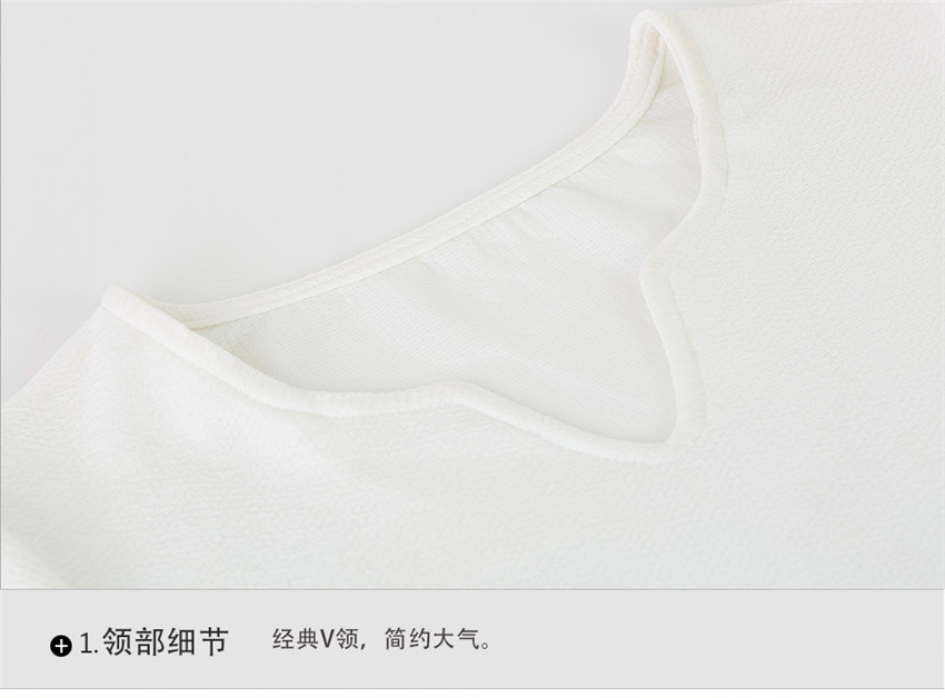 Hizze 2015秋季新品女装纯色V领弹力修身百搭女士长袖T恤衫打底衫 7738 白色 L