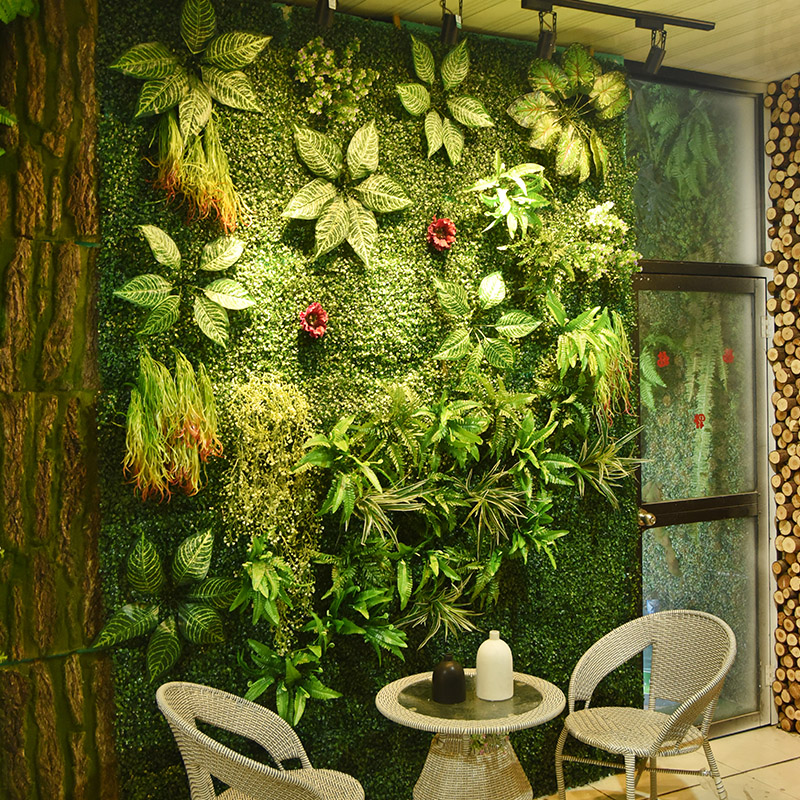 植物墙可定制包设计绿植墙仿真装饰客厅室内背景花墙面绿色壁挂塑料假