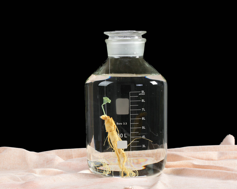 加厚无铅玻璃泡酒瓶 高硼硅耐热油壶 带刻度人参酒瓶 广口磨砂药酒瓶 密封浸泡酒罐 泡酒坛 20斤空单瓶