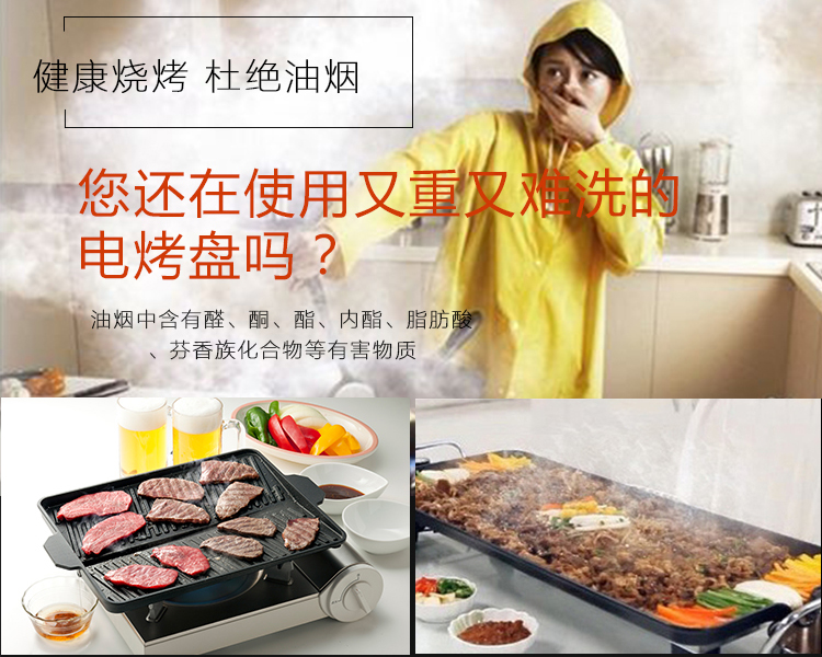 ADC韩国压铸烧烤盘不粘无油烟烧烤锅 导油口 五花肉家用户外通用