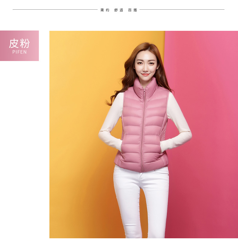 
                                        高梵 2015秋冬新款潮修身显瘦轻薄羽绒服马甲女短款时尚百搭女装外套 GM1510012A 橄榄绿 L/165                