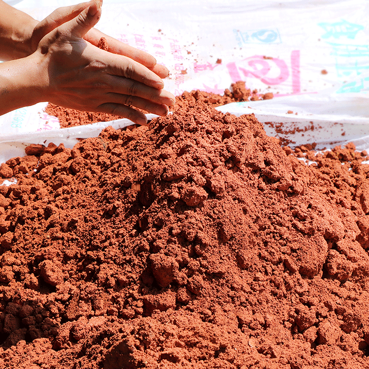 清风苑 天然红泥土腌制鸭蛋红土 红泥营养土 种茶花养龟垫材 50斤21省