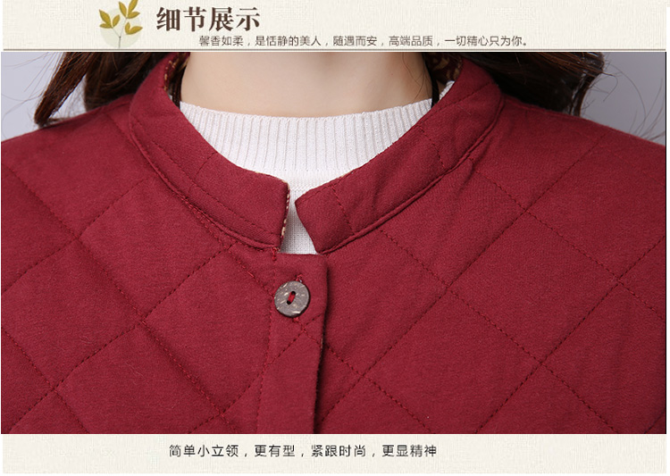 ZZ&FF 2015女装新款上衣夹棉加厚立领衬衣中长款长袖棉麻衬衫外套女秋9882 深灰色 M