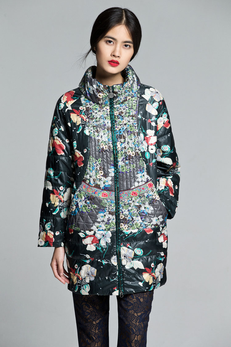 渔牌女装正品休闲裤女秋修身显瘦小脚裤长裤中国风提花外穿裤子商场