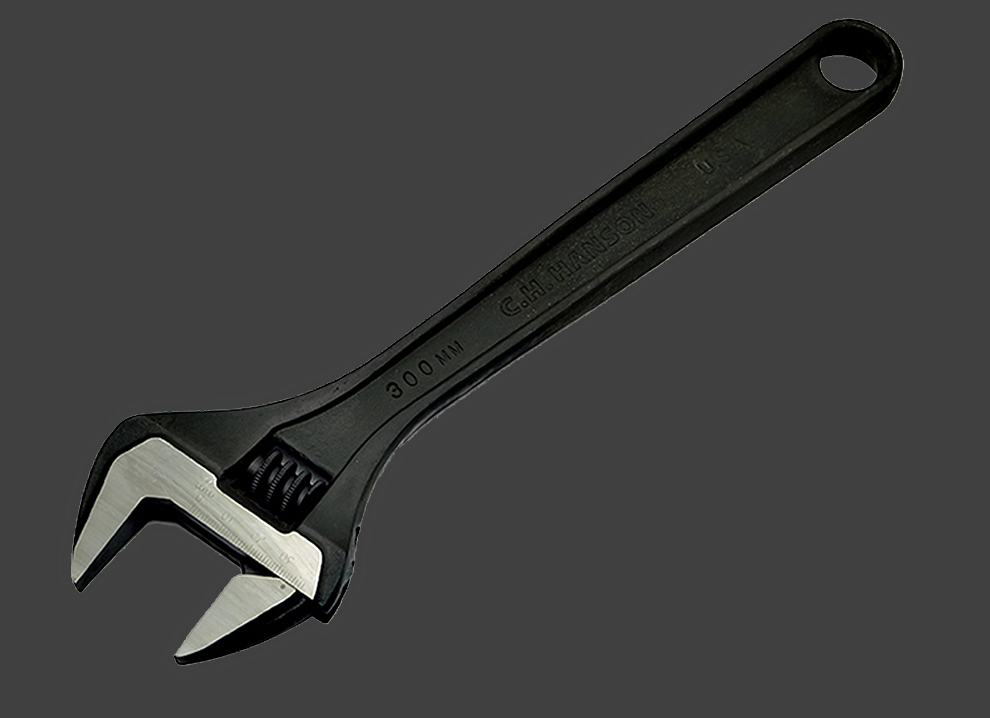 hanson重型阔活动扳手大开口络扳手带刻度快扳手活扳手管钳家用维修 4