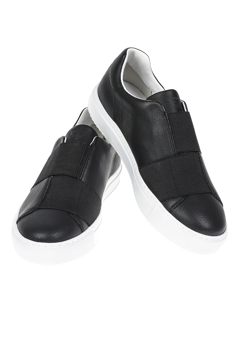 阿玛尼armaniaj板鞋男士时尚简约百搭休闲低帮舒适套脚9350787a423