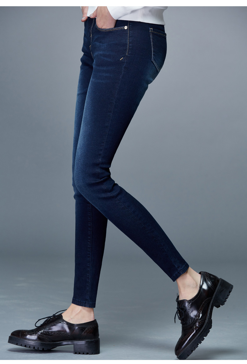 德玛纳 2016春季新品女装时尚修身显瘦包臀牛仔裤 l