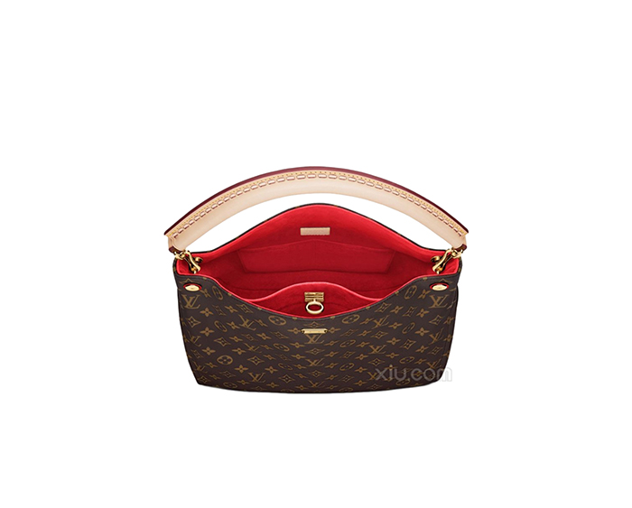 louis vuitton 路易·威登 女士牛皮logo印花休闲手提包 m41620 红色