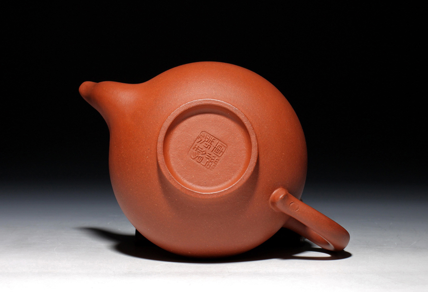 紫砂陶瓷 紫砂 著名陶艺家 范锡军 底槽青笑樱壶 220cc