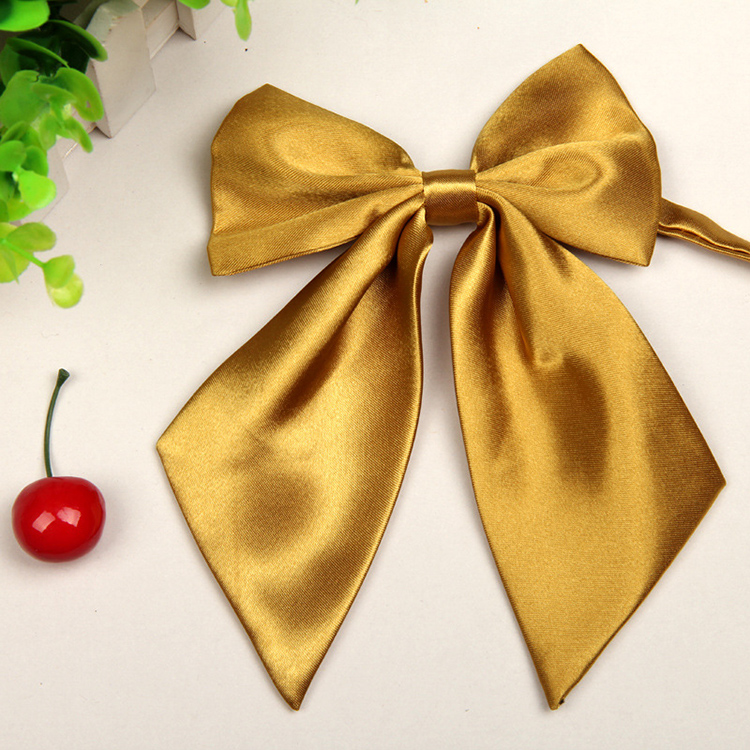 茉蒂菲莉 女士领花 银行酒店学生职业装纯色领花 黑色