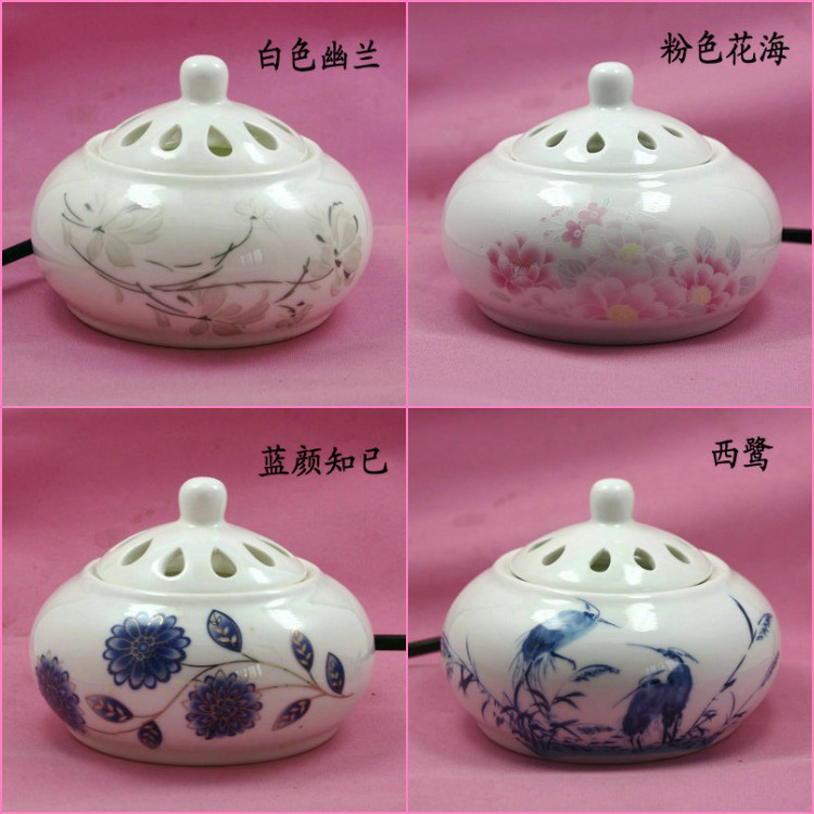 
                                        芳夕  恒温电子香薰炉 陶瓷香薰灯插电香熏炉 不怕干烧 白浮雕                