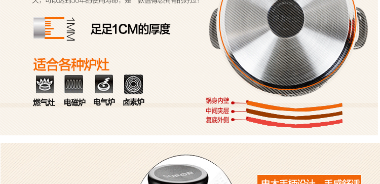 
                                        苏泊尔（SUPOR） 三层蒸锅304不锈钢28CM 多层蒸笼汤锅 燃气电磁炉明火通用锅具 EZ28BS03                
