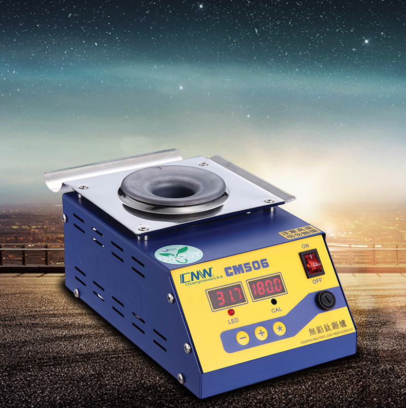 创美威 台式调温太合金无铅锡炉 环保恒温熔锡炉 浸焊锡炉圆锡锅 手动