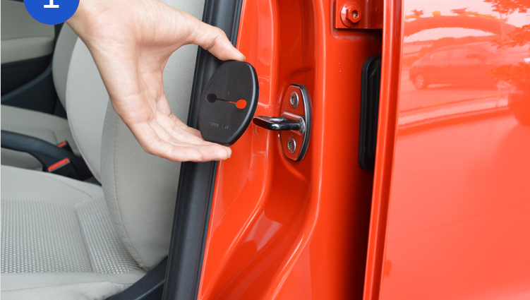 快斯特 汽车门锁扣 车门防震防锈保护盖 门锁装饰配件改装 丰田 一套