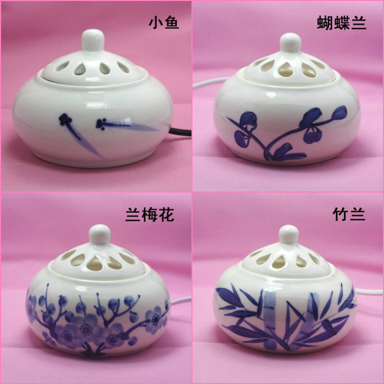 
                                        芳夕  恒温电子香薰炉 陶瓷香薰灯插电香熏炉 不怕干烧 白浮雕                