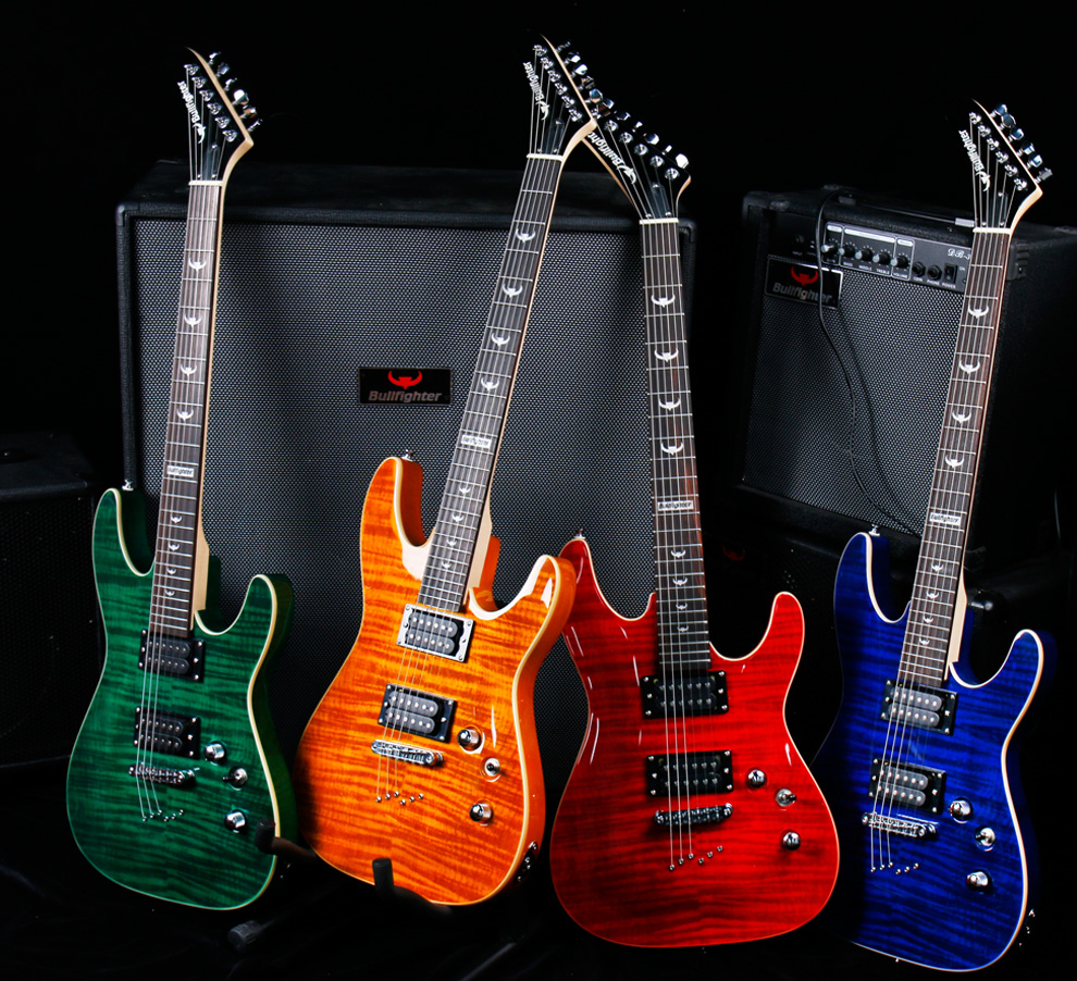 斗牛士(bullfighter) 电吉他初学入门d170电吉他套装摇滚电吉他 升级