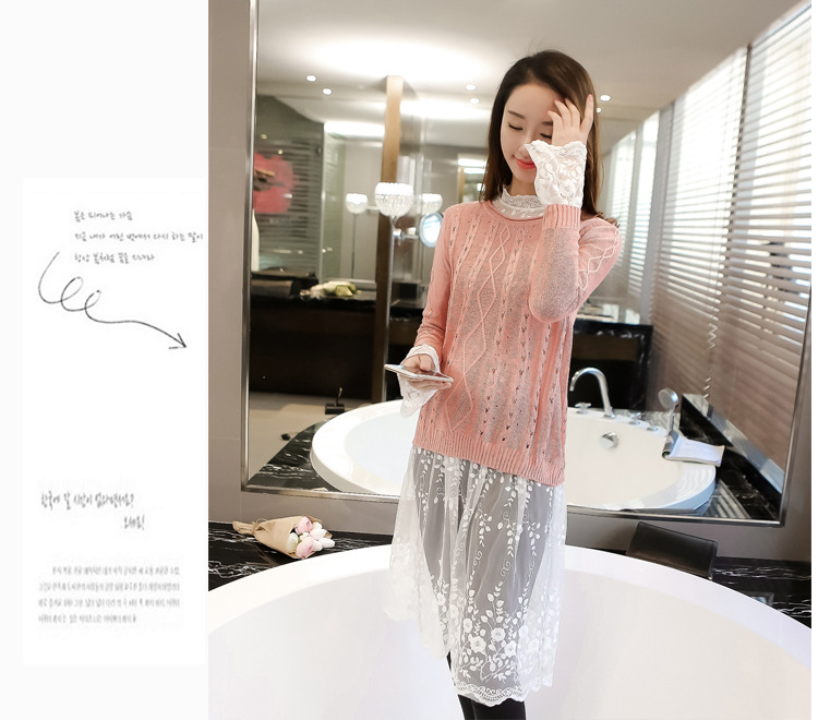 
                                        傲衣炫连衣裙2017秋季女装新款婚宴婚庆礼服蕾丝长袖针织大码妈妈装旗袍裙子秋冬6188 灰色 2XL                