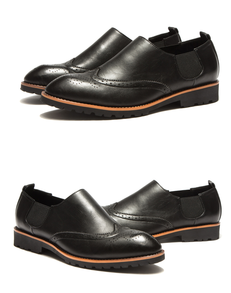 香港绅骆岚专柜正品透气雕花男士复古布洛克皮鞋 黑色 41运动鞋码