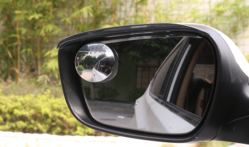 美克杰 升级版可调节无边高清小圆镜 汽车倒车镜小圆镜后视盲点镜广角