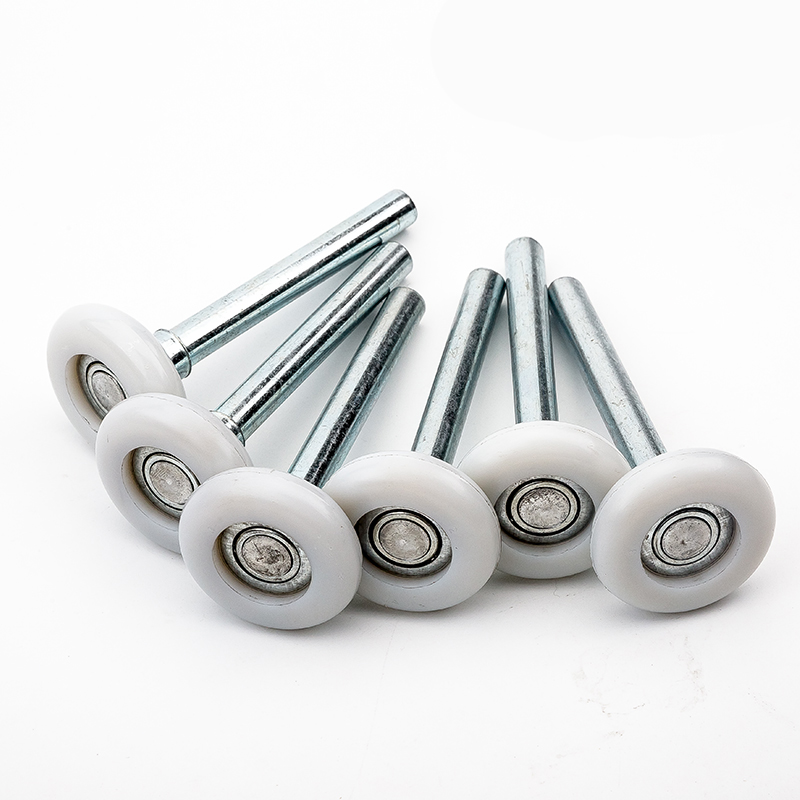 车库门滚轮轴承式滑轮翻板门配件滚轮 10个装 黑色尼龙滚轮10个【图片