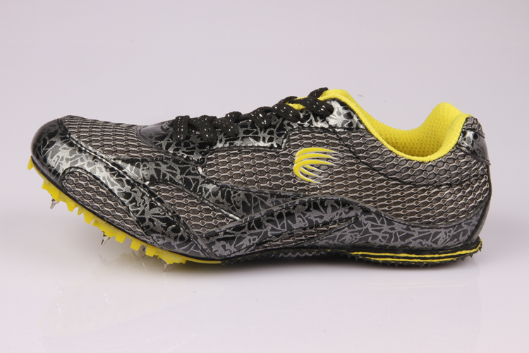 跑钉鞋田径运动短跑钉鞋比赛男女跑鞋钉子鞋 黑色 36