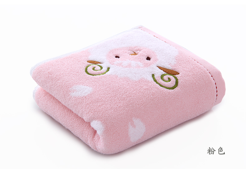 丹迪丽 新品 纯棉色织小绵羊毛巾 m9352 一条装 随机色 34*75cm