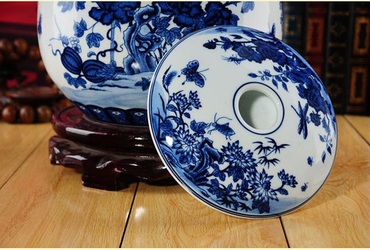 
                                                            ciwuyu陶瓷普洱茶罐 茶叶缸储茶罐大号泡菜坛子七子饼茶盒罐 丝瓜腰鼓罐                