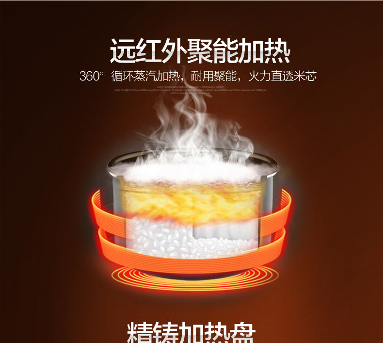 三角牌(Triangle)自动电饭煲4L 不粘锅内胆电饭锅 WXD-0412