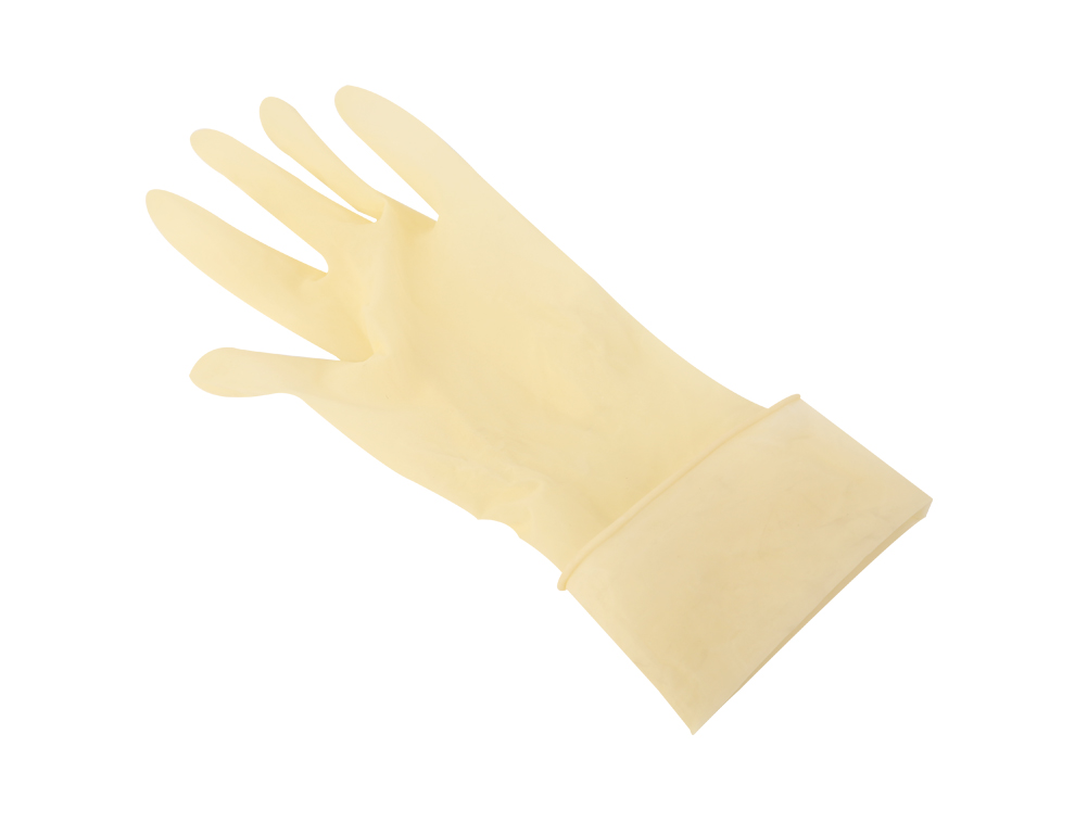 一次性外科手术手套医用 乳胶手套无菌家用橡胶手套有粉 1双 6.5