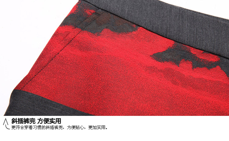 YOUSOKU 时尚修身9分西装裤 商务灰色提花女士正装裤1505409 深灰提花 74