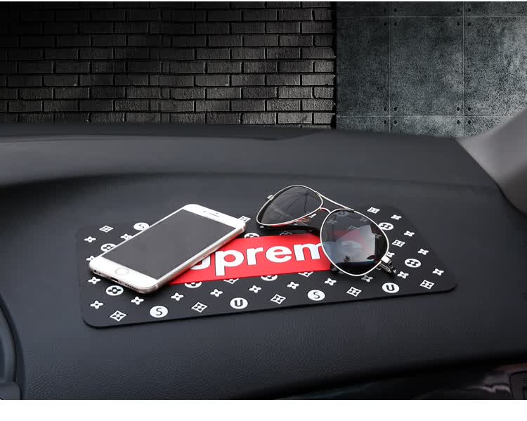 Dijialun Car Anti-Slip Mat, Large Size, Thickened, for Center Console, Car Phone Anti-Slip, In-Car Fragrance Ornament, Storage Pad, Small Monster Desig 7