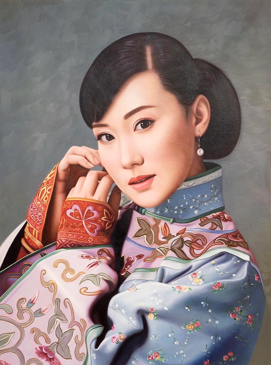 陈浩《贵夫人》 布面油画