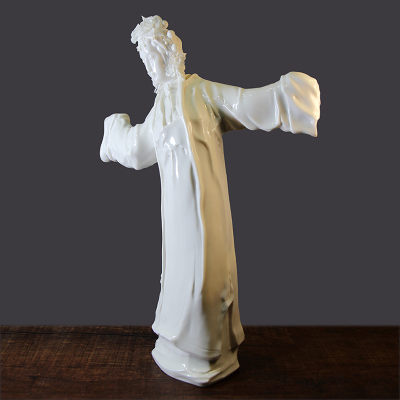 杨德宝 《牡丹亭》a款 精品白瓷雕塑