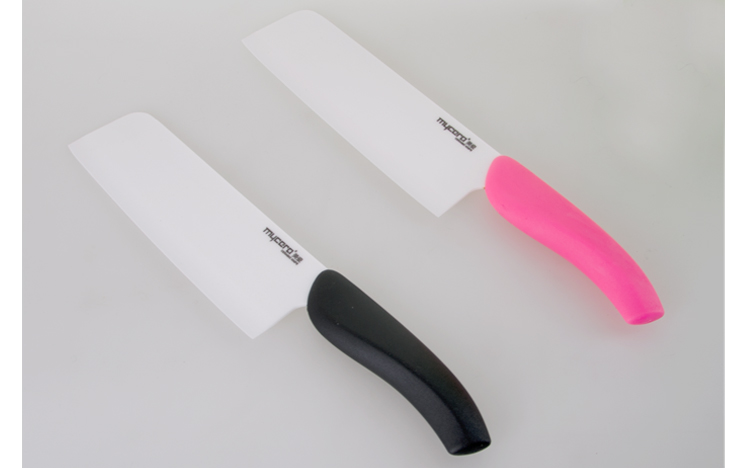 美瓷7寸陶瓷刀菜刀单刀中式  厨师切片刀  厨房刀具用品 绿色