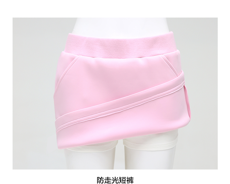 COCOBELLA 2016秋装新品欧美运动防走光太空棉显瘦半身裙DS184 黑色 M