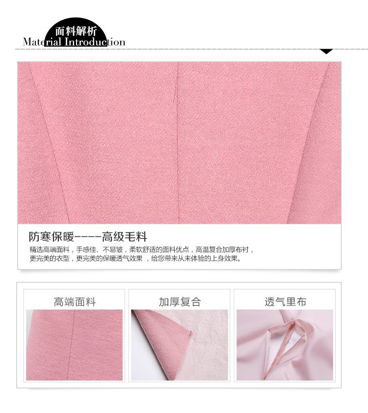 
                                        凯珞琦毛呢大衣女中长款2018冬季天女装韩版时尚气质修身呢子大衣外套风衣女中长款3355 3355金驼色 L                