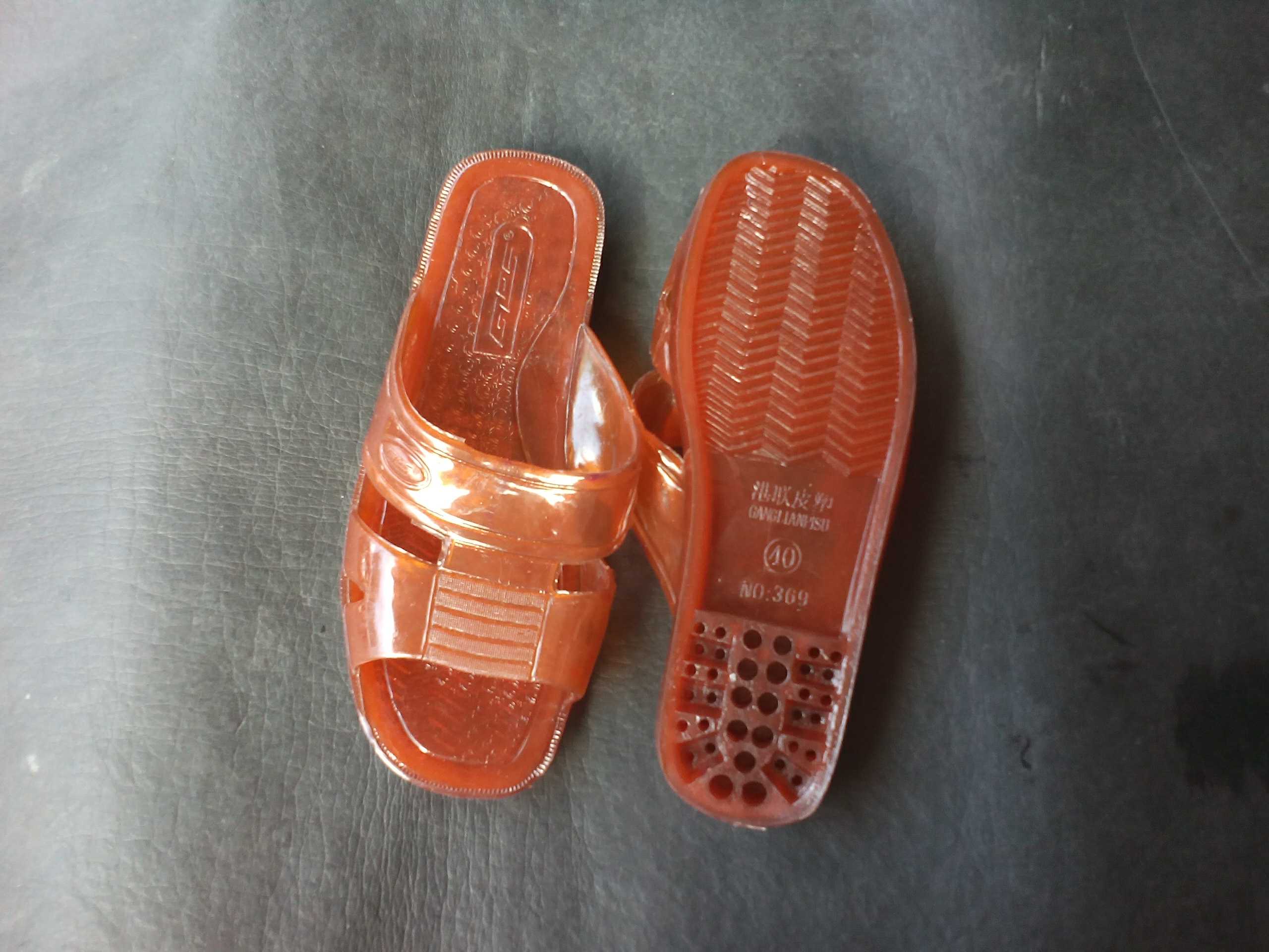 夏季中老年男塑胶塑料民工浴室拖鞋硬底家居一字拖复古简易拖鞋老人凉