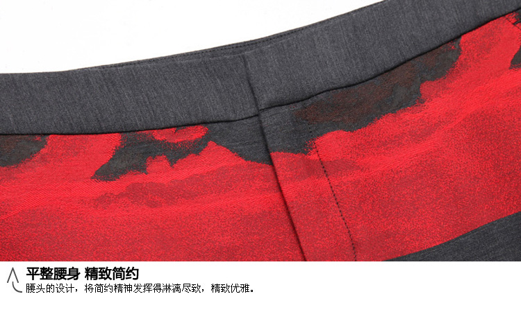 YOUSOKU 时尚修身9分西装裤 商务灰色提花女士正装裤1505409 深灰提花 74