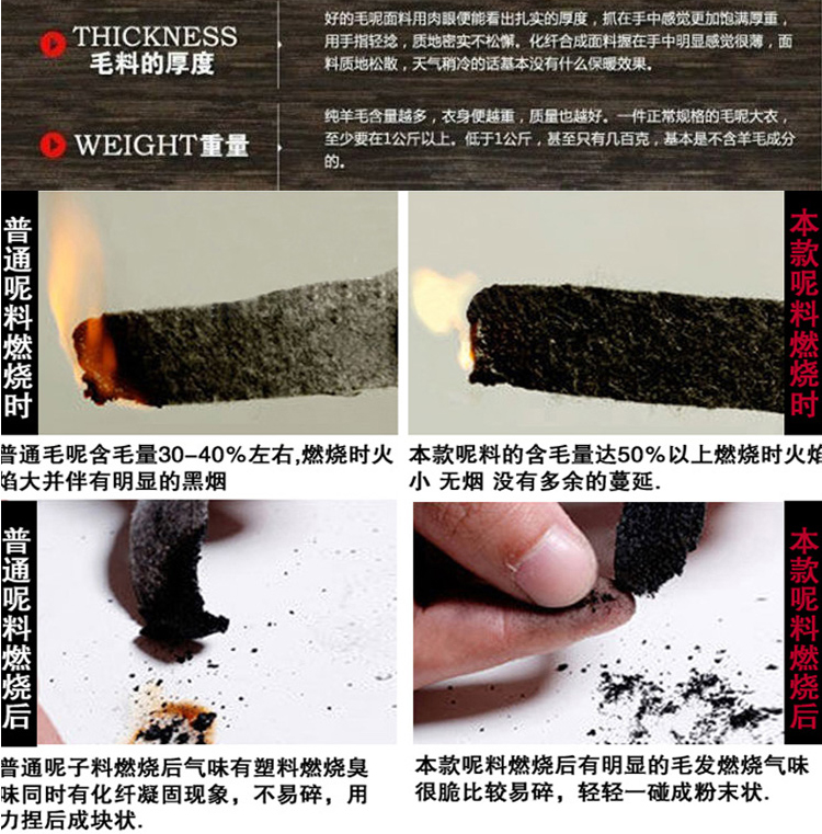 奈陌2014秋冬装毛呢大衣中长款女韩版修身毛呢外套女显瘦双排扣呢子大衣 白色 M