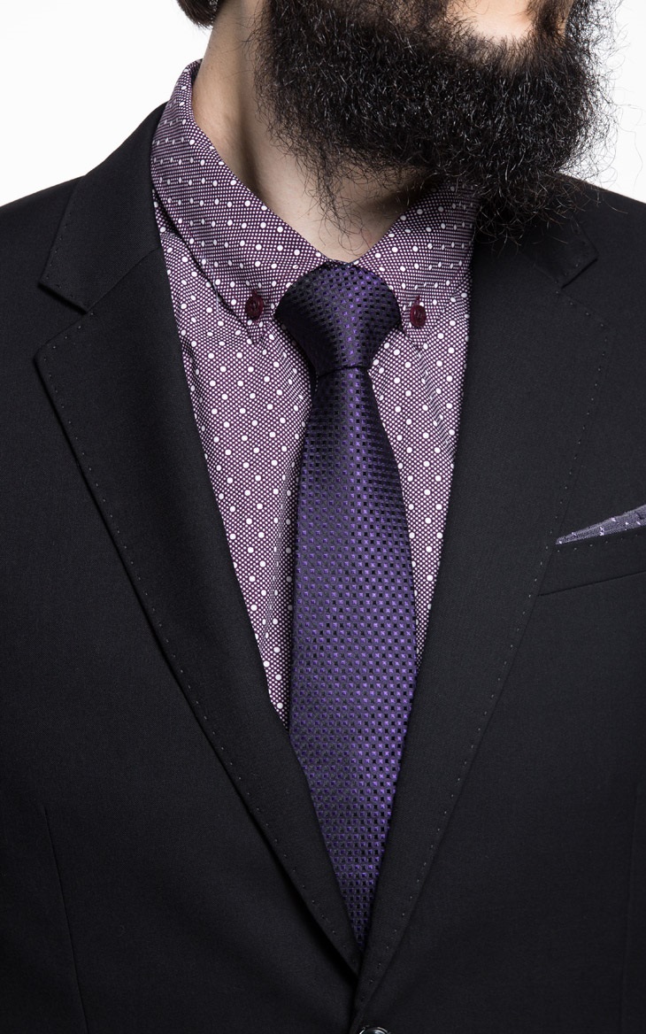 明线装饰平驳领