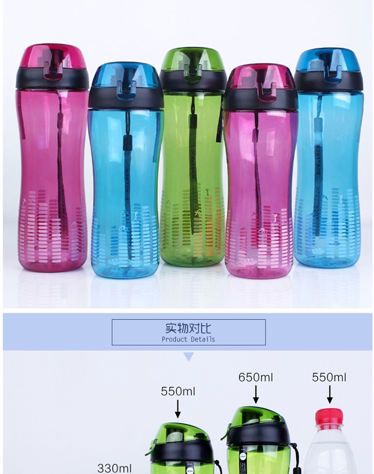 
                                                            乐扣乐扣（LOCK&LOCK） 运动水杯特惠组合 亲子套杯 情侣杯 700ml透明+脸谱杯2                