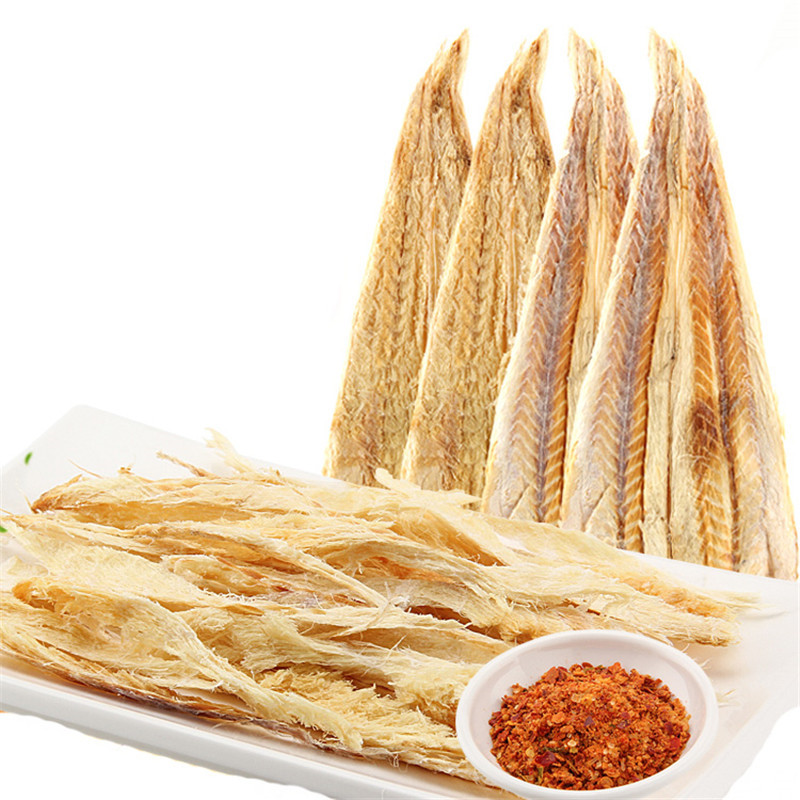 明太鱼干手撕明太鱼干去皮去头大棒鱼干真味去皮去头真味硬板500g肉硬