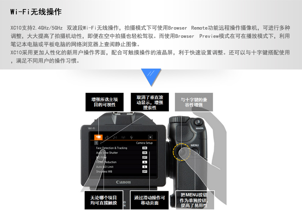 佳能(canon)xc10 摄像机 4k高清新概念摄录一体机 佳能xc10 黑色 套餐