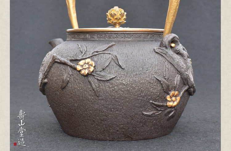 寿山堂日本铁壶原装进口纯手工无涂层代购铸铁壶老茶壶非南部特价_ 5