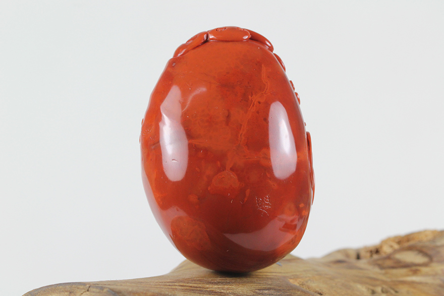 省级玉雕大师闵东伟作品 南红玛瑙喜临门挂件 83.91克 【天石拍卖】